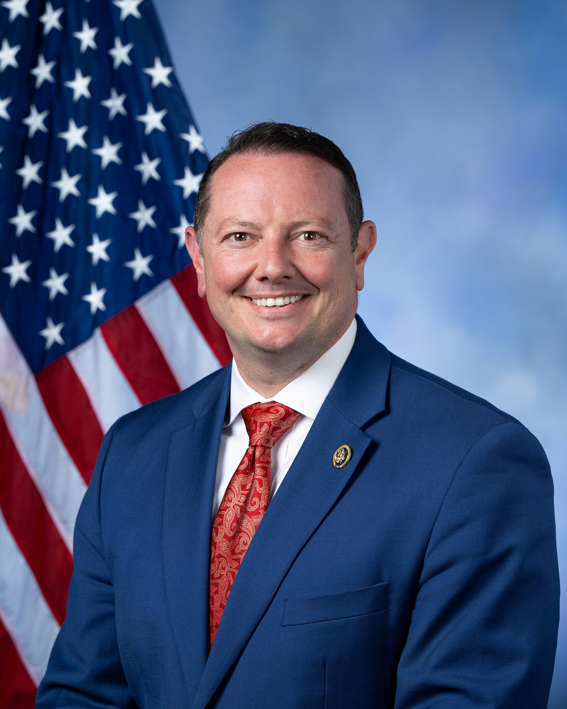 Official 2023 congressional portrait of Representative Eric Burlison of Missouri.