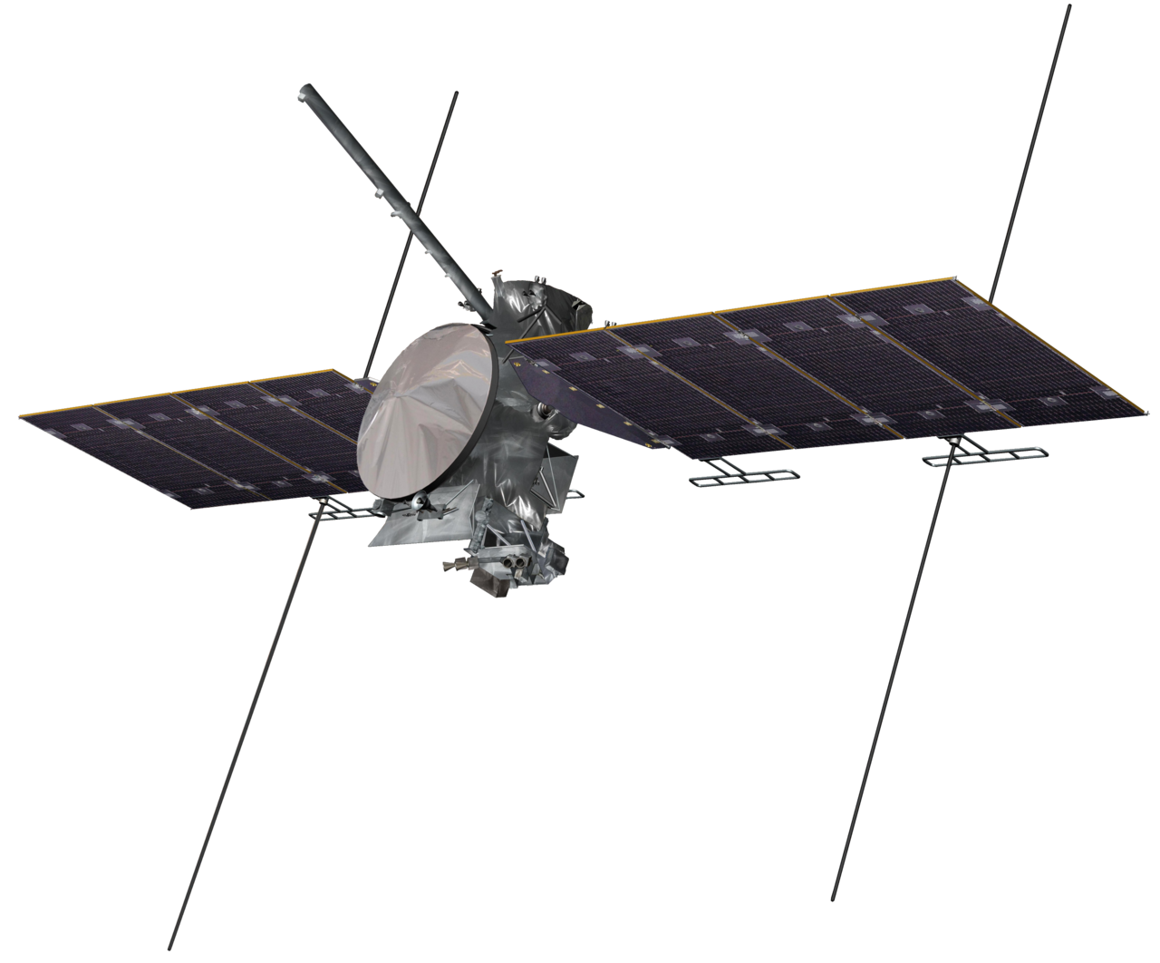 Artist's concept of the Europa Clipper spacecraft, NASA's largest interplanetary probe, designed to study Jupiter's icy moon Europa.