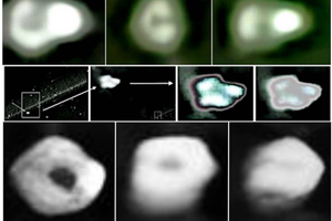 Composite of processed video stills reproduced from Figure 1 of Joseph et al.'s 2025 paper. The authors interpret the bright forms as plasmoids; the image is not an independent identification of plasma or life.